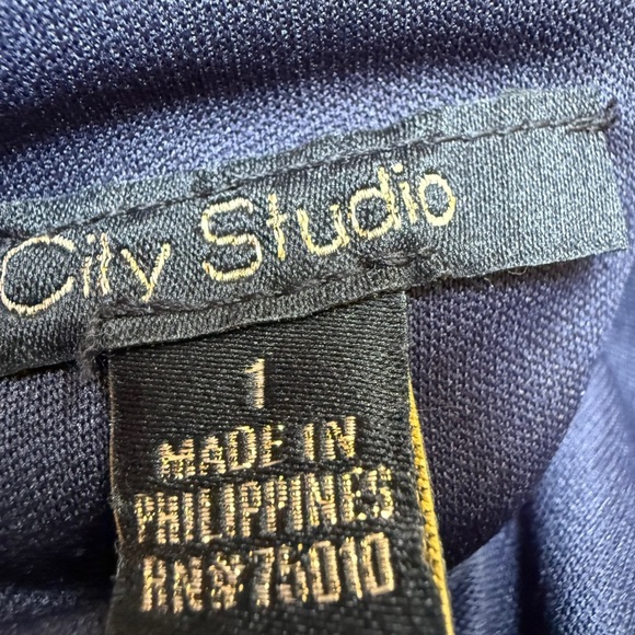 City Studio’s Women’s Sz 1 NEW Elegant Blue and Silver Halter Dress - Picture 7 of 13